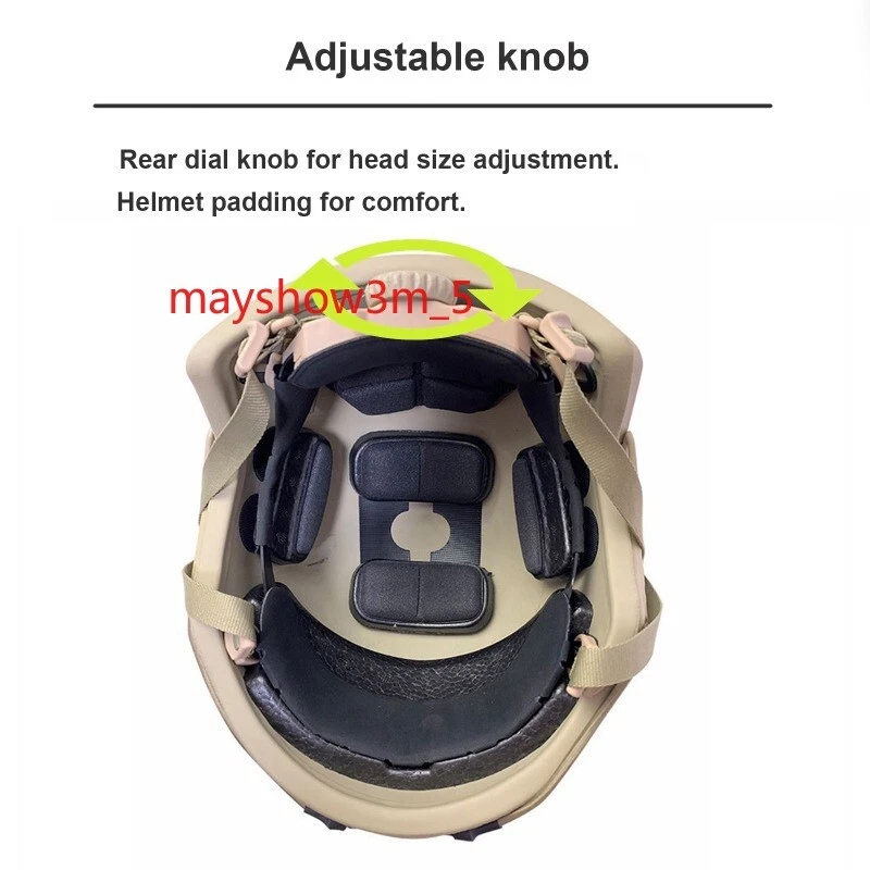 В США! Тактический пуленепробиваемый шлем легкий быстрый ответ безопасность один размер новый - Изображение 2 из 4