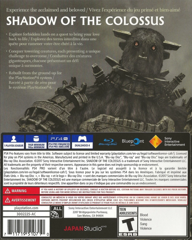 Shadow of the Colossus - PlayStation 4 (PS4 - NEW) - Image 4 of 4