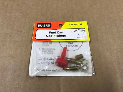 New Du-Bro Fuel Can Cap Fittings. No. 192