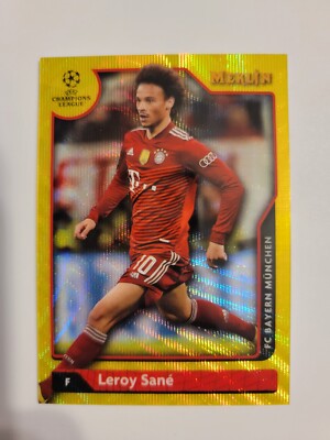 2021-22 Topps Merlin Collection Chrome UCL - Leroy Sane #69 Yellow