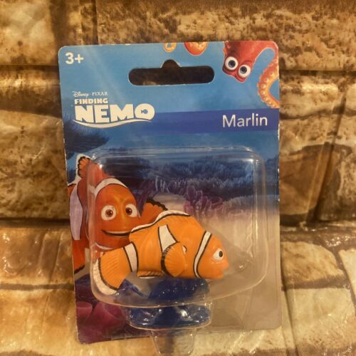 Mini figuras de acción Disney Finding Nemo juguetes Cake Toppers figura 2,5" Marlin - Imagen 1 de 8