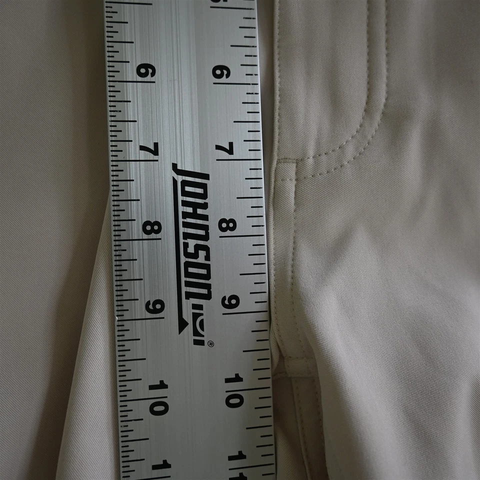 Pantalones chinos de golf Bobby Jones 32x30 caqui 5 bolsillos elásticos rendimiento para hombre Foto 3 de 4