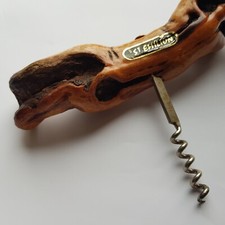 St Emilion Wine Bottle Cork Screw Grapevine Wooden corkscrew winery France