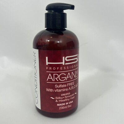HSI Professional Argan Oil Smoothing Conditioner, 8oz (236ml) New
