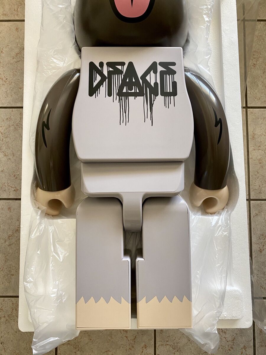 D*FACE XLARGE 1000% Bearbrick Be@rbrick Medicom Charcoal D*FACE XLARGE 1000% Bearbrick Be@rbrick Medicom Charcoal