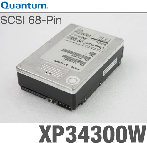 68-POL Quantum SCSI Disque Dur XP34300W AT43W011-05-G SCSI HDD n652