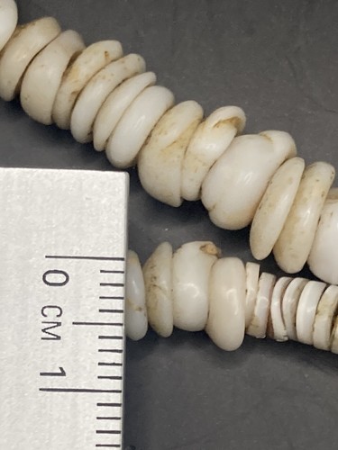 "Collar de colección con caparazón de puka genuino hawaiano con colgantes de piedra 18"" 45 gramos" - Imagen 9 de 13