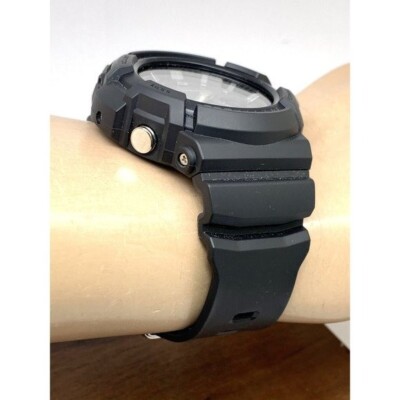 Casio Mens Watch G-Shock GAW100 Black Resin Analog Digital Tough