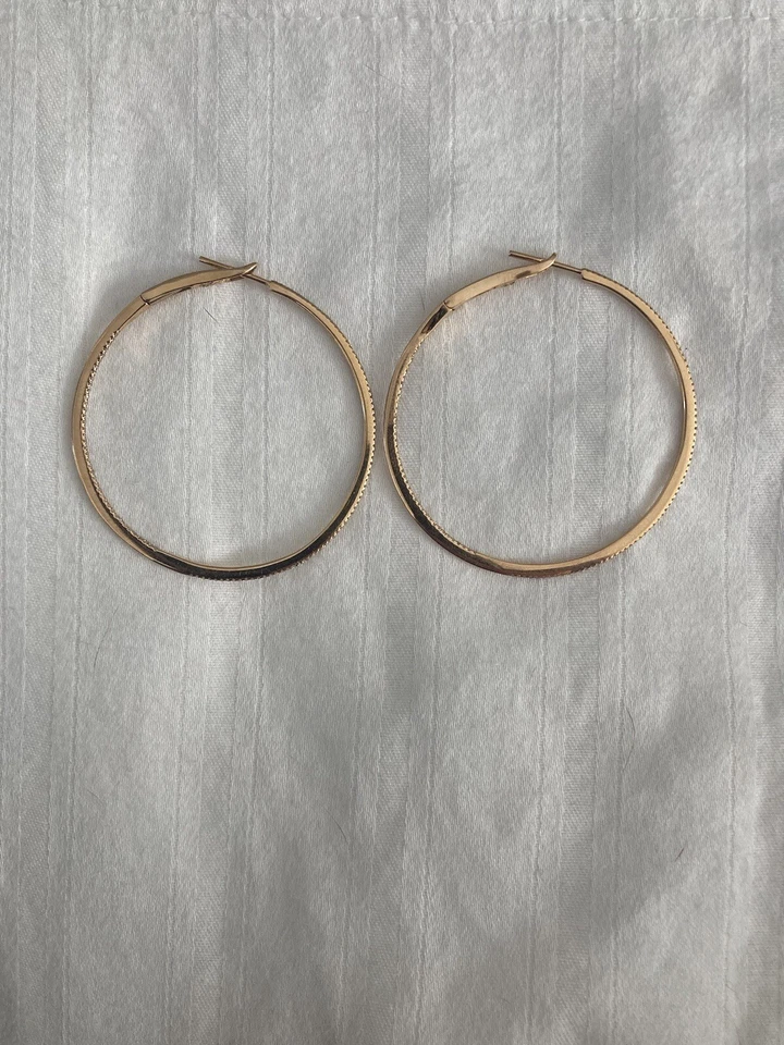 Argolas de ouro rosa com diamante Doves by Doron Paloma - Imagem 4 de 4