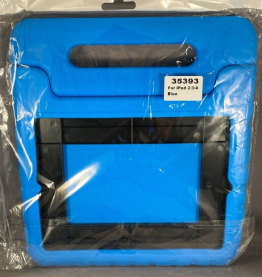 Blue  Cover With Handle for iPad  2/3/4 Generations Foam Kids Tablet Cover
