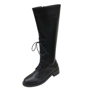Botas Bikers Charol Negro Cómodo Botas Militares Mujer Talón 3 CM 1473 |  eBay