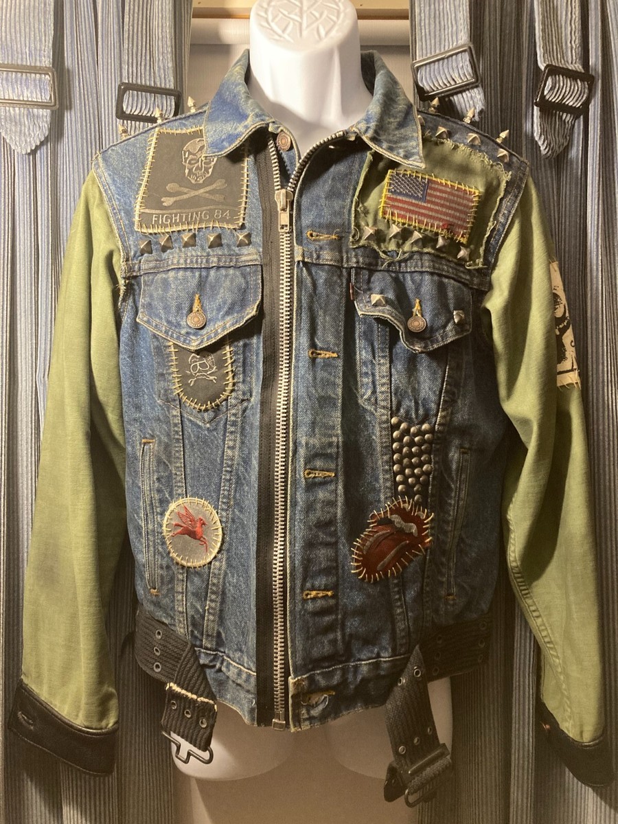 Vivienne Westwood-inspired biker jacket punk steampunk metal Vivienne Westwood-inspired biker jacket punk steampunk metal