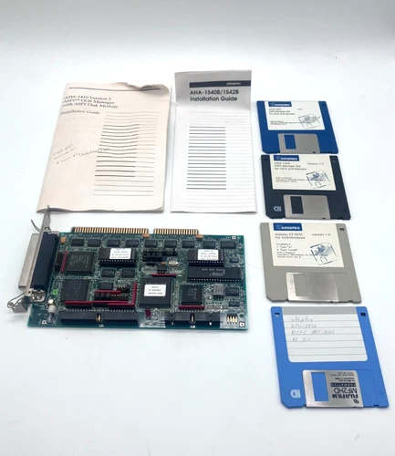 Adaptec AHA-1542B Controller Card 429300 + Floppy Discs + Manuals
