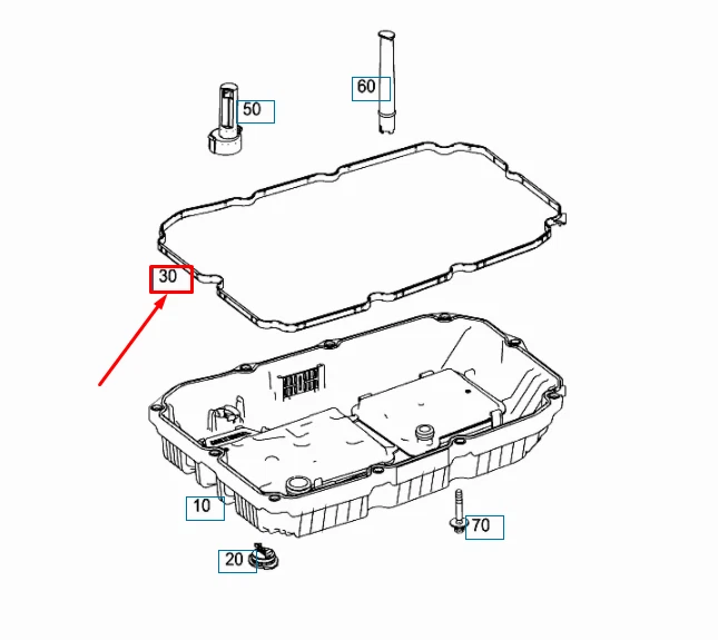 MERCEDES-BENZ GLE C292 Auto Transmission Pan Gasket A7252715300 