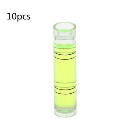 10 Pieces Cylindrical Plastic Bubble Level Vial for Levelling/Adjust Camera - Picture 1 of 8