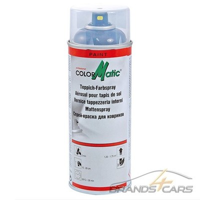 400ml COLORMATIC TEPPICH-FARBSPRAY SCHWARZ FARBAUFFRISCHER FARB SPRAY FUSSMATTE 