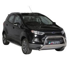 Edelstahl Seitenschweller Schwellerrohre für Ford Ecosport 2013-2017 Silber