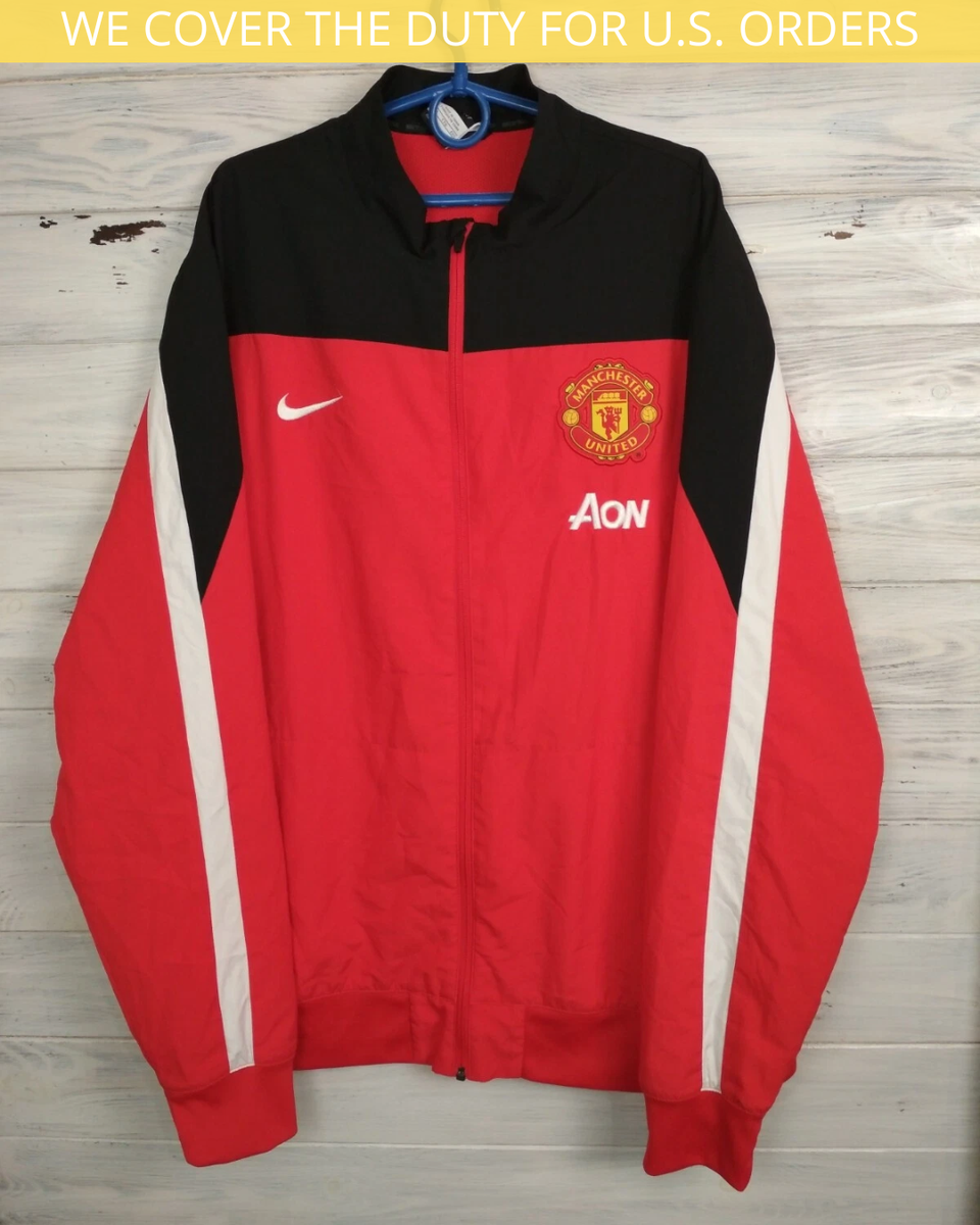 Nike Manchester United ジャケット Nike Manchester United 2014 Vintage Full zip Jacket. Size Large