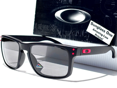 Oakley HOLBROOK Matte Black DUCATI Red PRIZM Grey Lens Sunglass