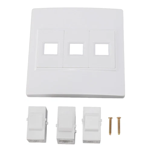 Cat 6 Ethernet-Wandplatte 3 Ports Buchse Auf Buchse -Wandplatte KUI