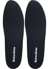 1 Inch Leg Length Discrepancy Full Insoles Lifts for Large, Black