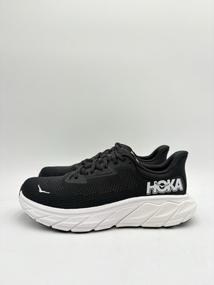 HOKA Women's Arahi 7 Size 8 Wide Black White |1147890-BWHT|
