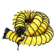 24 In. D X 25 Ft. Coil Flexible Ducting Air Ventilator Yellow