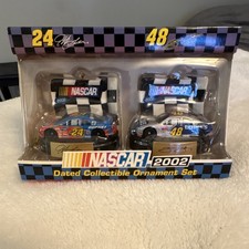 Trevco NASCAR 2002 Dated Collectible Ornament Set 24 48 Cars Christmas