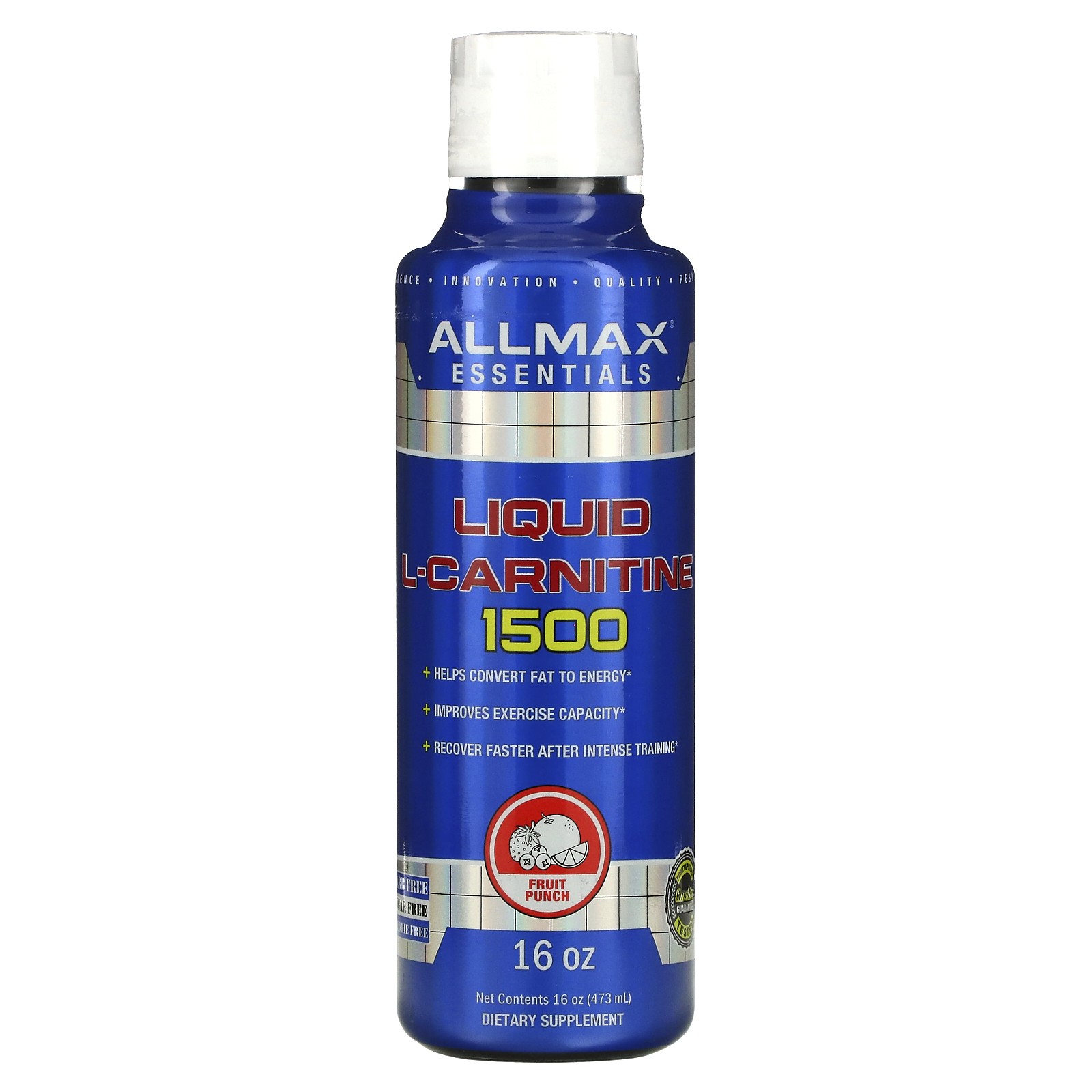 Жидкий L-карнитин 1500, фруктовый пунш, 16 унций (473 мл)