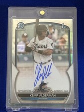 2023 Bowman Chrome Baseball Auto Rookie Refractor #CDA-KA Kemp ALDERMAN #'d/499
