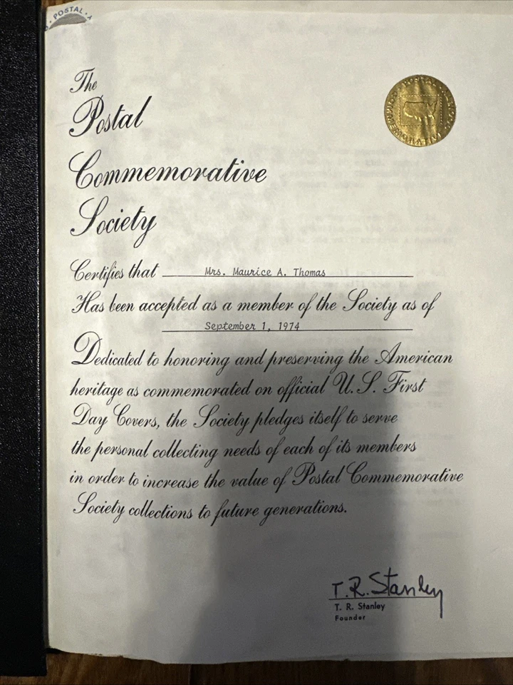 Postal Commemorative Society U. S. First Day Covers Hardcover Book With Stamps - Image 2 of 4