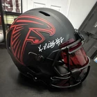 Kyle Pitts Signed Atlanta Falcons NFL Full-Size Black Helmet BAS Replica