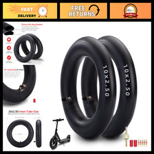 Heavy Duty 10x2.50 Butyl Inner Tube 90  Valve for Electric Scooter - Pack of 2