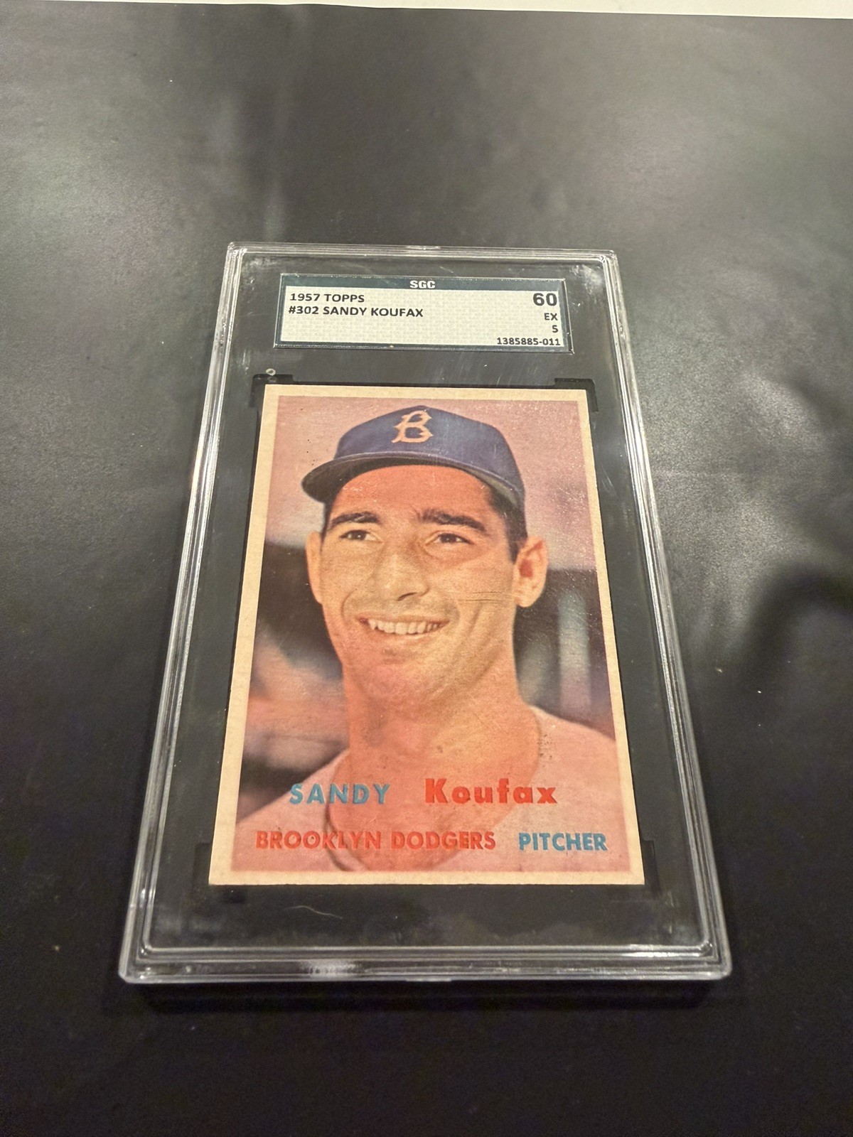 1957 Topps Sandy Koufax #302 SGC 5 EX