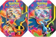 Pokémon TCG: Mega Charizard ex Tin x 2 (One of each X + Y) - Sealed - In Hand