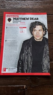MATTHEW DEAR Asa Breed album review poster (1 page) | Q Magazine 2007
