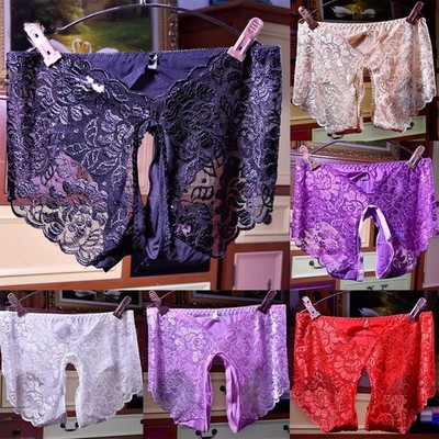 Nützliches weibliches Damen Höschen Unterwäsche normaler Po L-2XL Spitze Polyamid
