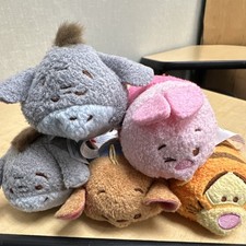 Disney Tsum Tsum Mini Plush Lot Eeyore x2 Piglet Roo Tigger Winnie the Pooh