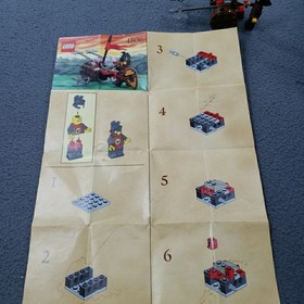 Vintage Lego Castle 4806 Axe Battle Cart With Instructions 