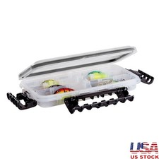 Waterproof Tackle Storage Box Utility Box Adjustable Dividers Clear Design New