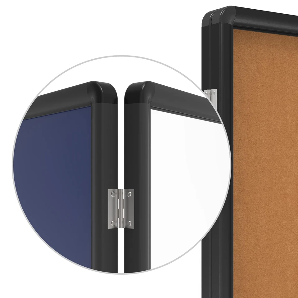 Enclosed Bulletin Board 26”x20”, Weatherproof Bulletin Board Cork Noticeboard... - Image 4 of 4