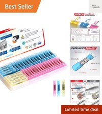Heat Shrink Butt Connectors Kit 22-10 AWG, 100 pcs Waterproof Crimp Splice Te...