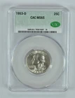 1953-D Washington Quarter MS65 CAC CACg