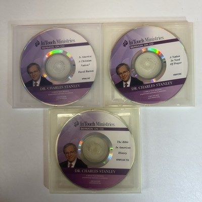 #ad Dr. Charles Stanley In Touch Ministries Sermon on CD Disc Lot of 3 2008 2010 $26.79