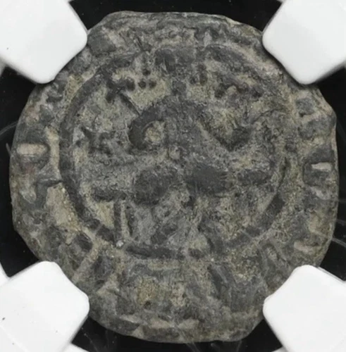 ARMENIA 1226-1270 AD Hetoum I Kardez Knights Templar Crusaders Coin RARE, NGC VF