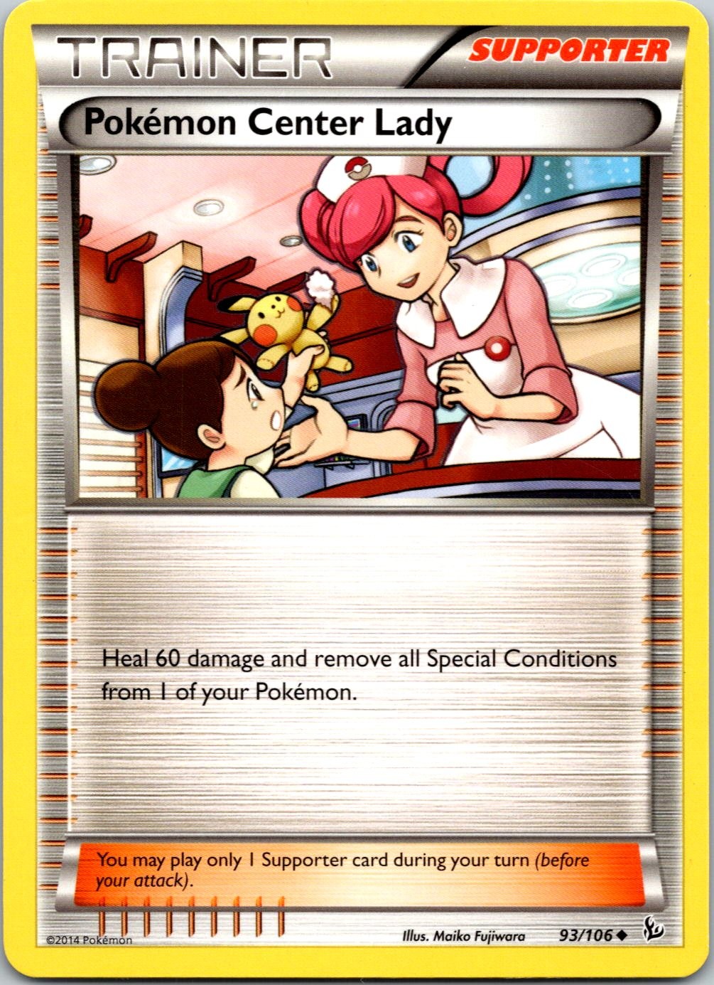 POKEMON CENTER LADY - 93/106 - FLASHFIRE - - LP