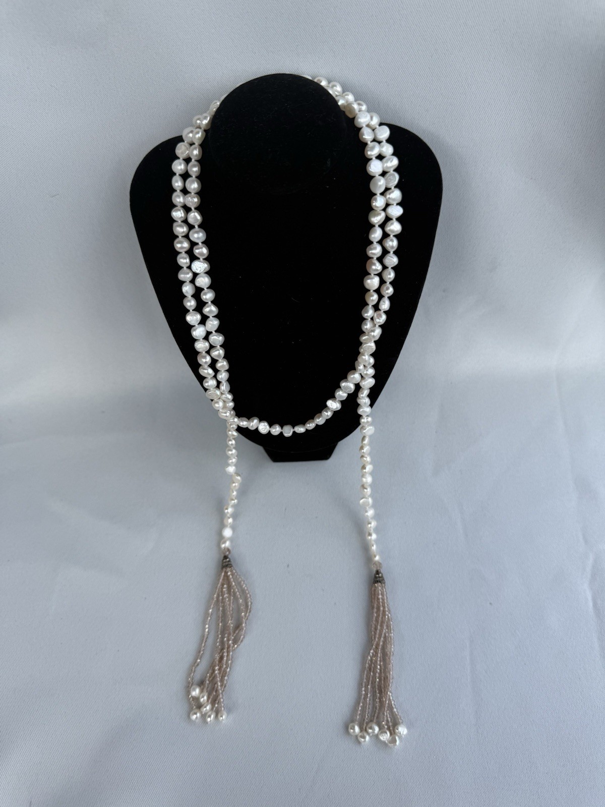 pearl lariat necklace