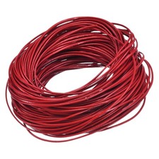20 Yards 1mm Round Leather Cord Lacing String for DIY Crafts Dark Red