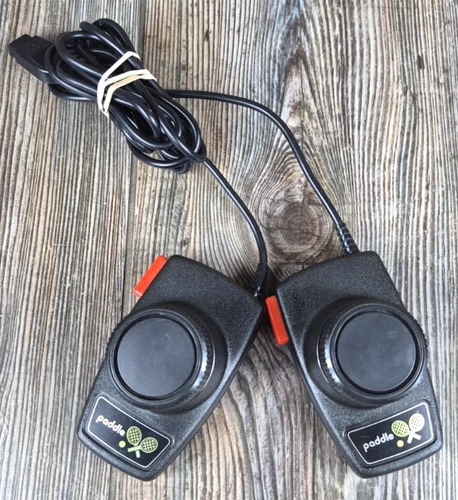 Vintage OEM Atari Paddle Controllers 2600 Pair Good Condition (Untested)