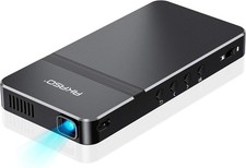 Mini Projector, Pocket-Sized DLP Portable Projector, 1080P Cookie Projector
